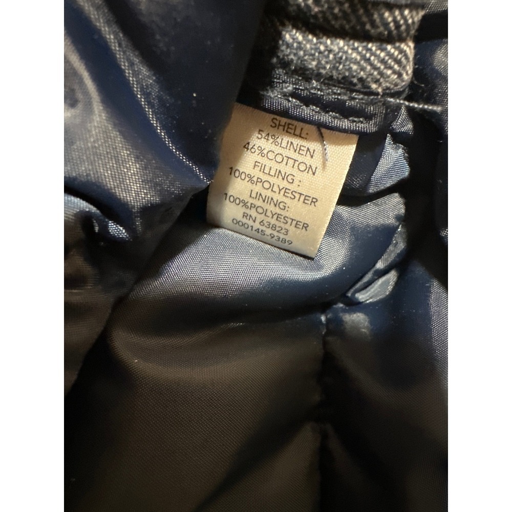 Christopher & Banks Womens Puffer Vest Quilted Blue Full Zip Pockets Size M - Picture 5 of 6